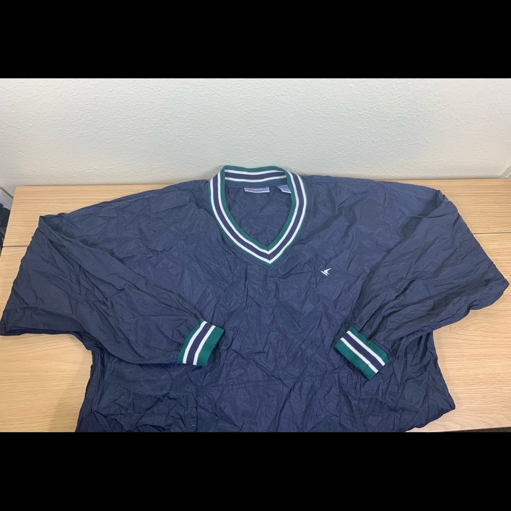 Vintage 90s Men’s Winner Mate Green Golf Pullover Windbreaker Jacket Size Large